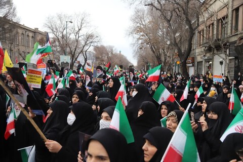 تصاویر/ راهپیمایی مردم تبریز در محکومیت جنایات تروریستی کرمان