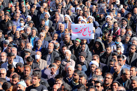 تصاویر/  مراسم وداع و تشییع شهدای جنایت تروریستی کرمان