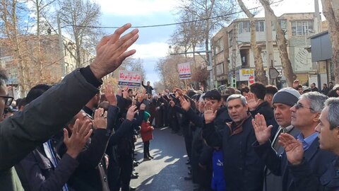 تصاویر/ راهپیمایی مردم شهرستان خوی در محکومیت اقدام تروریستی در گلزار شهدای کرمان