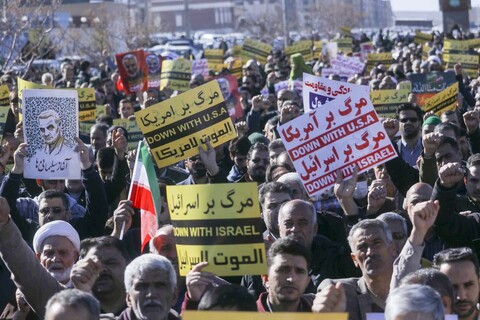 راهپیمایی مردم بیرجند در محکومیت حمله تروریستی کرمان