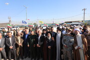 تصاویر/ رژه مشترک بسیج دریایی بین ایران و عراق در اروند خوزستان