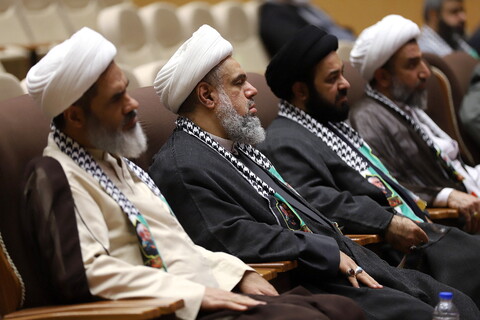 تصاویر/ بزرگداشت چهارمین سالگرد شهادت سردار سلیمانی و ابومهدی المهندس در قم توسط علما و طلاب بحرینی