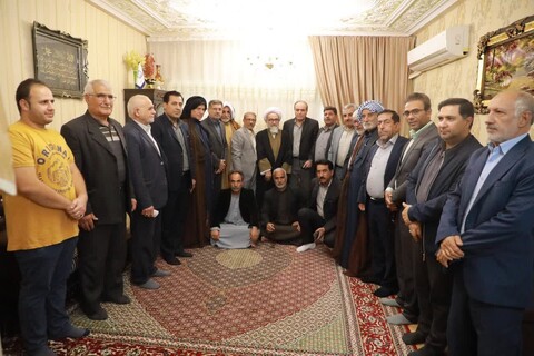دیدار عضو مجلس خبرگان رهبری، با خانواده شهید کجباف