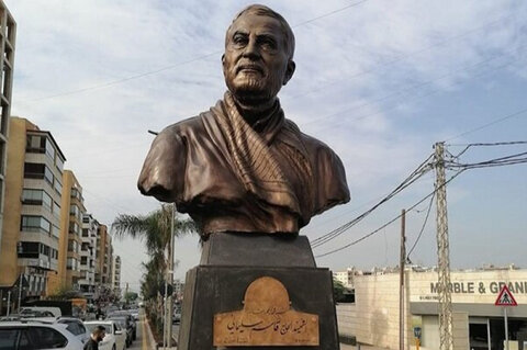 بنای یادبود حاج قاسم در بیروت