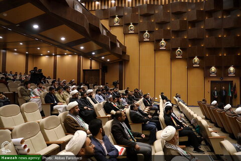 بالصور/ مراسيم الذكرى السنوية الرابعة لشهادة الحاج قاسم سليماني وأبو مهدي المهندس في مدينة قم المقدسة