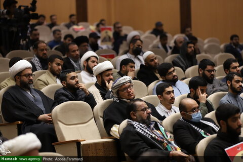 بالصور/ مراسيم الذكرى السنوية الرابعة لشهادة الحاج قاسم سليماني وأبو مهدي المهندس في مدينة قم المقدسة