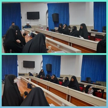 دیدار اساتید، طلاب و دانش آموختگان مدرسه علمیه الزهرا(س) واوان با امام جمعه این شهر