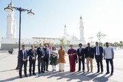 ہندوستانی مرکزی وزیر اسمرتی زبین ایرانی کا تاریخی دورے مسجد نبوی