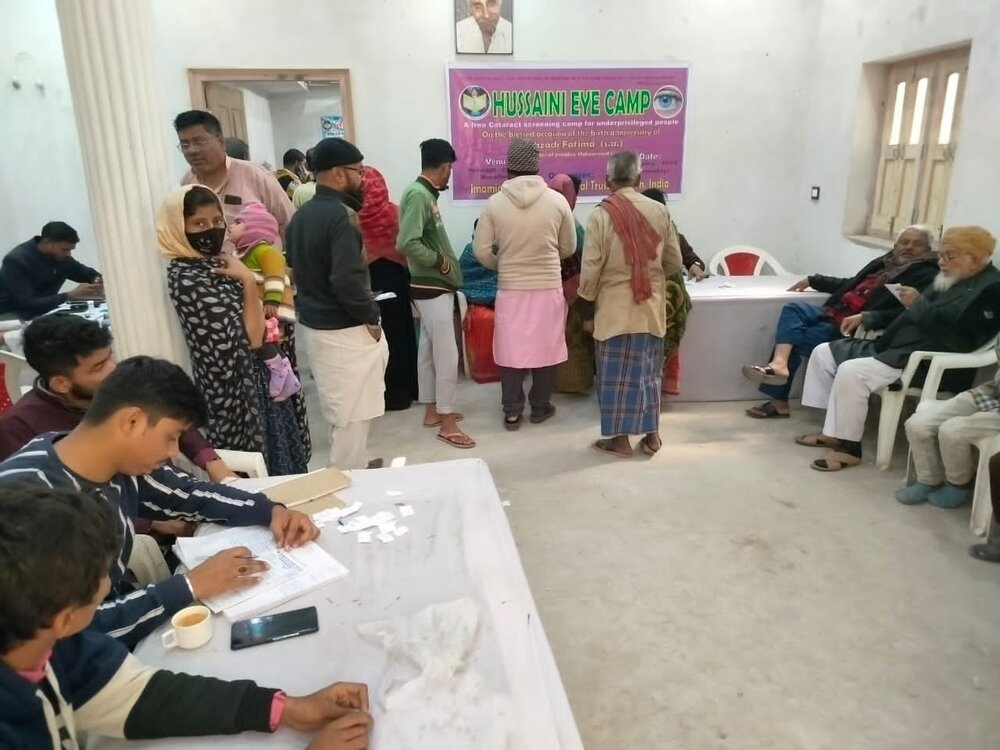 इमामिया मेडिक्स इंटरनेशनल, अलीगढ़ द्वारा निःशुल्क मोतियाबिंद जांच शिविर का आयोजन