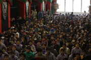 تصاویر/ تجدید میثاق دانش آموزان کاشانی با نخستین سفیر ولایت در مسجد جامع کاشان