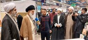 آیت الله حسینی بوشهری از نمایشگاه دستاوردهای علمی حوزه بازدید کرد + عکس