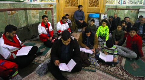 تصاویر/ پخش دعای ندبه از شبکه یک سیمادر آستان هلال بن علی (ع)