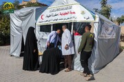 تصاویر/ ارائه خدمات پزشکی به زائران سامرا در سالروز شهادت امام هادی (ع)