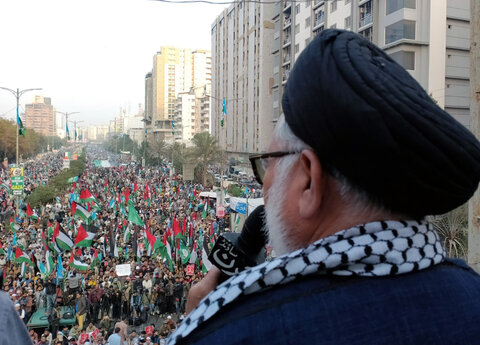 کراچی، جماعت اسلامی کا عظیم الشان غزہ ملین مارچ
