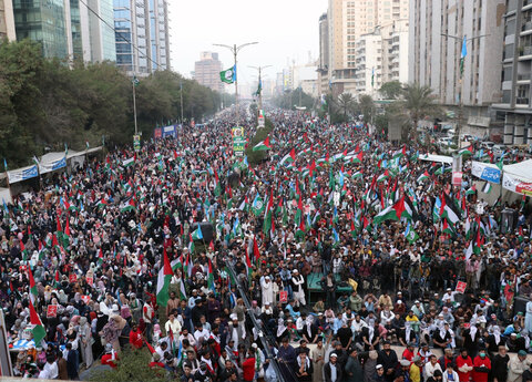 کراچی، جماعت اسلامی کا عظیم الشان غزہ ملین مارچ