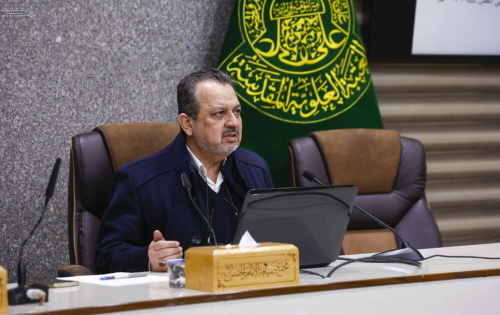 بازدید اعضای جامعة المصطفی از اداره امور فکری و فرهنگی حرم مطهر علوی