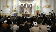 قم؛ روضہ فاطمه معصومہ (س) میں علامہ شیخ محسن علی نجفی کی یاد میں تعزیتی اجلاس؛ اہم سیاسی اور مذہبی شخصیات کی شرکت