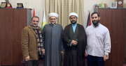 هیئتی از حوزه های علمیه مشهد با شیخ جبری دبیرکل جنبش امت لبنان دیدار کرد
