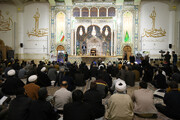 तस्वीरें/ आयतुल्लाह मोहसिन अली नजफ़ी की शोक सभा का हरम मासूमा (स) क़ुम में आयोजन