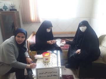 تصاویر/ سنجش سلامت طلاب موسسه آموزش عالی ریحانة الرسول (س) ساوه