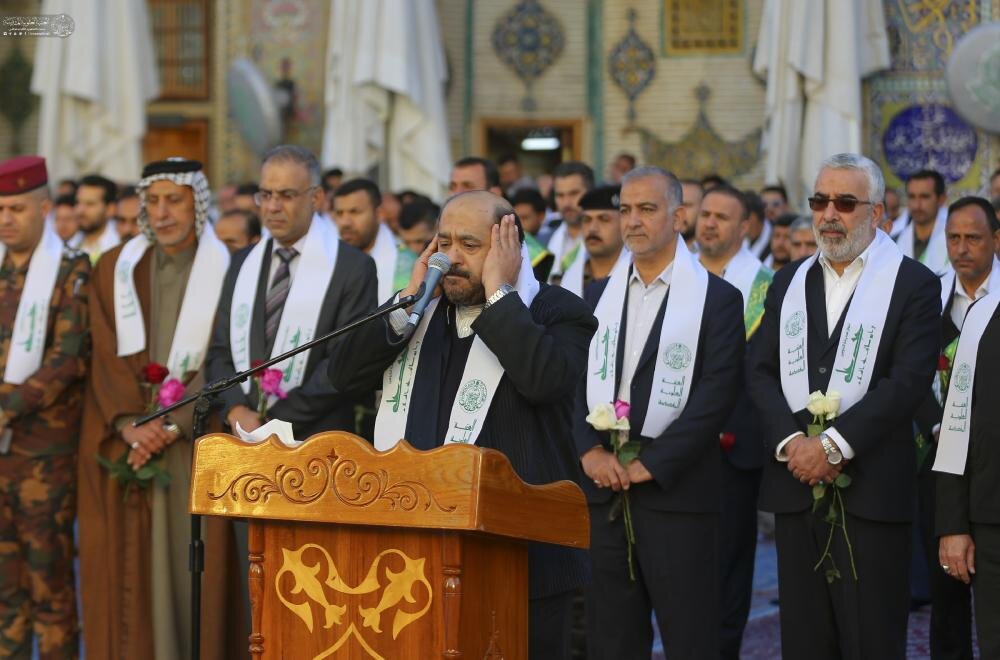 "مولود کعبه" در حرم حضرت امیر مؤمنان علی (ع) برافراشته شد  + تصاویر