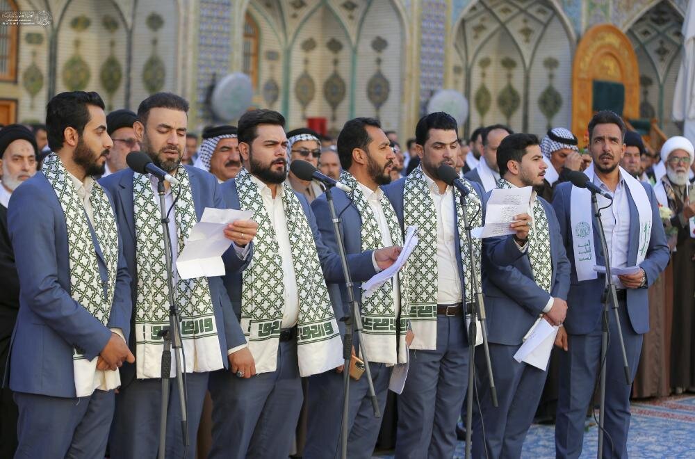 "مولود کعبه" در حرم حضرت امیر مؤمنان علی (ع) برافراشته شد  + تصاویر