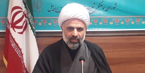 حجت‌الاسلام حسن باقری رئیس شورای هماهنگی تبلیغات اسلامی استان اردبیل