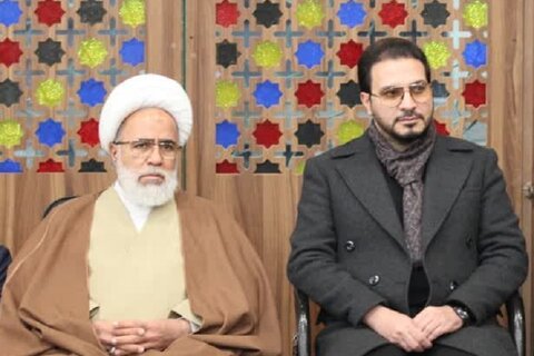 تصاویر/ حضور امامجمعه کرمانشاه، در محفل قرآنی و وداع با پیکر شهید «حاج صادق امیدزاده»