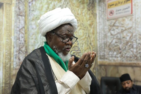 Photo: Sheikh Zakzaky's visit to the sacred shrine of Hazrat Masoumeh, may God bless her and grant her peace