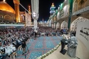 تصاویر/ برگزاری محفل جشن در حرم حضرت امیر مؤمنان(ع)