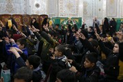 روز پدر کے موقع پر حرم امام رضا (ع) میں 11 ممالک کے "باب بچوں" کا عظیم الشان اجتماع