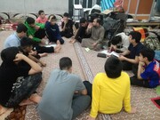 تصاویر/ حال و هوای اولین روز اعتکاف دانش آموزان در مسجد امام حسن(ع) بوشهر
