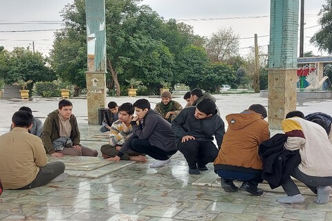 تصاویر/ بازدید طلاب استان آذربایجان شرقی از یادمان شهدای اندیمشک
