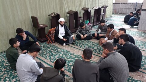 تصاویر/ مراسم اعتکاف طلاب خوی در مسجد ملا احمد