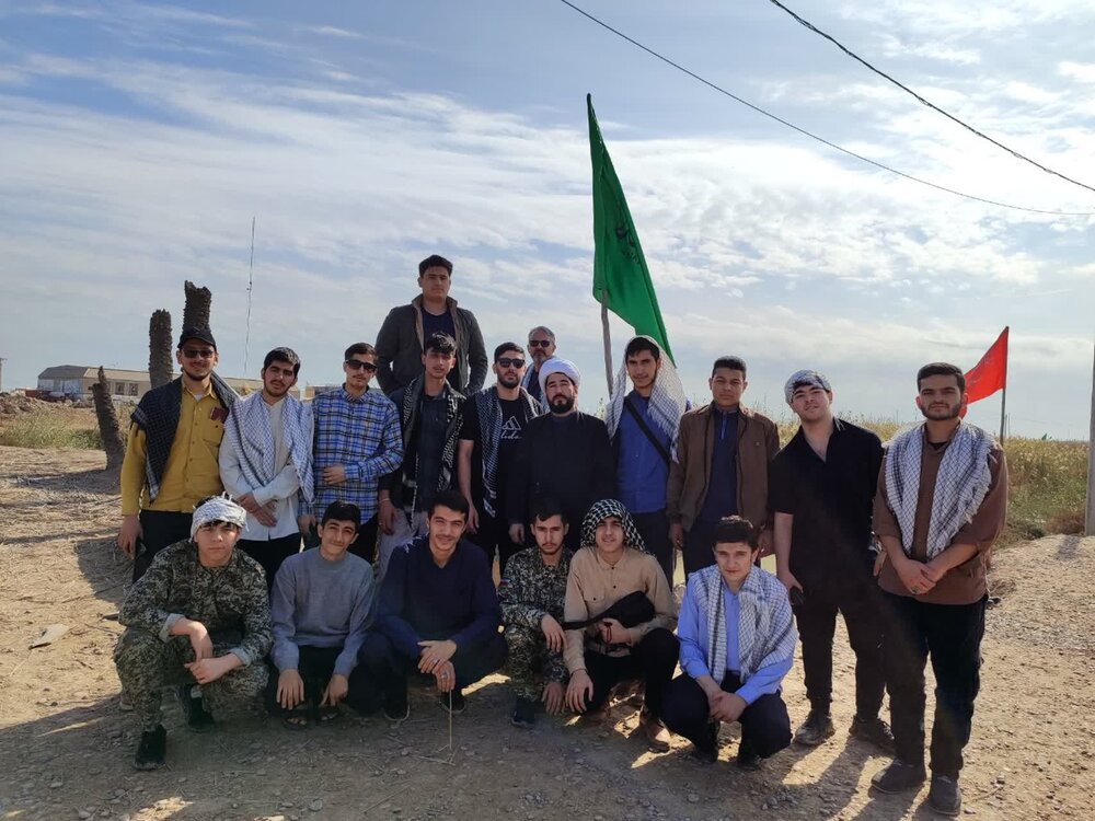حضور طلاب و فضلای اردبیل در مناطق عملیاتی دفاع مقدس