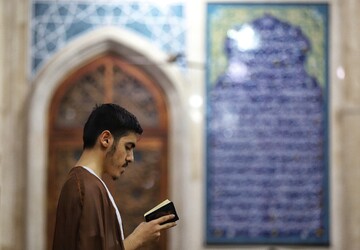 تصاویر/ مراسم معنوی اعتکاف در مسجد اعظم قم