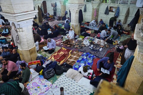 تصاویر/ مراسم معنوی اعتکاف در مسجد امام حسن عسکری (ع)