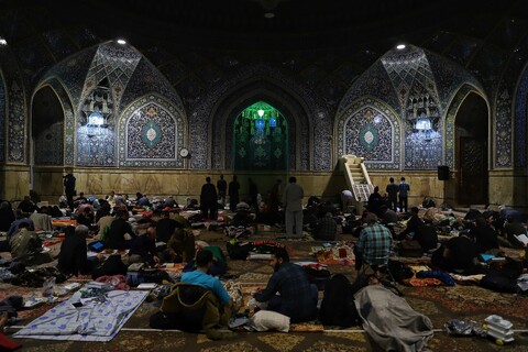 تصاویر/ مراسم معنوی اعتکاف در مسجد اعظم قم