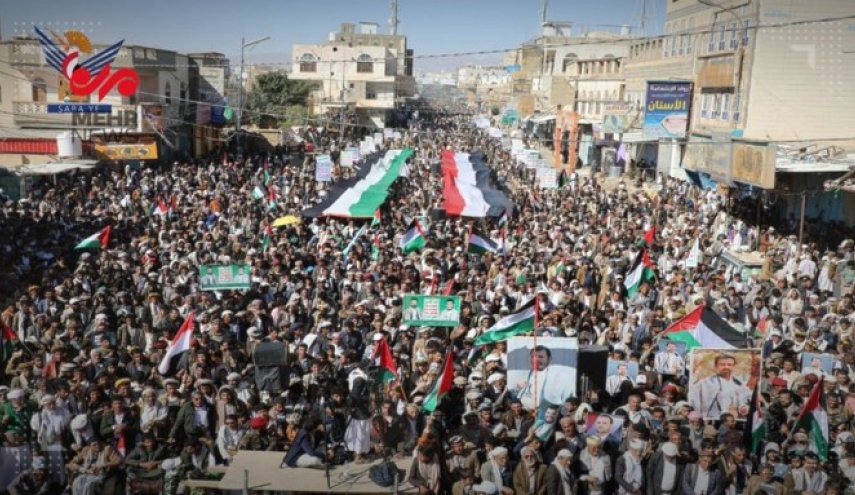 مسيرات حاشدة في صعدة وريمة تحت شعار "اليمن وفلسطين خندق واحد " مسيرات حاشدة في صعدة وريمة تحت شعار "اليمن وفلسطين خندق واحد "