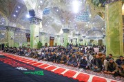 تصاویر/ شہادت حضرت زینب (س) کے موقع پر سامرا میں مجلس عزا کا انعقاد