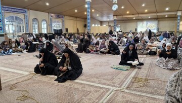 تصاویر/ آئین معنوی اعتکاف در مسجد امیرالمؤمنین ارومیه
