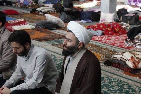 تصاویر/ حال و هوای روز دوم اعتکاف طلاب شهرستان خوی در مسجد ملا احمد