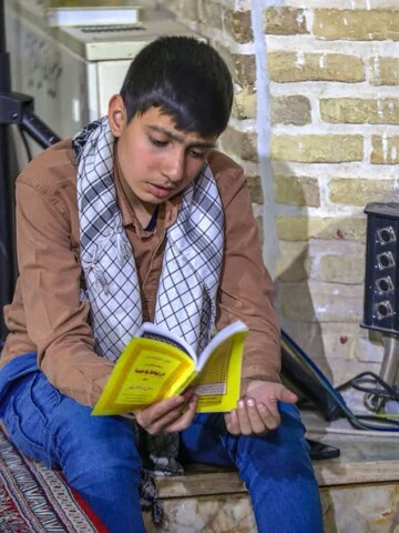 مراسم معنوی اعتکاف در مسجد مدرسه علمیه امام خمینی (ره) شهر یزد