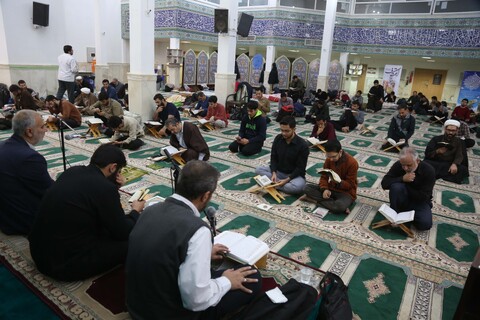 تصاویر/  مراسم معنوی اعتکاف در مسجد دانشگاه آزاد پردیسان