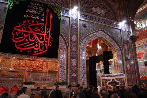 تشییع نمادین پیکر حضرت زینب (س) در کربلا