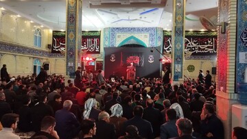 مراسم سوگواری وفات حضرت زینب(س) در مرکز علمی فرهنگی امام حسین(ع) اهواز + عکس