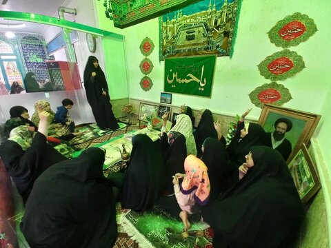 حضور مبلغین مدرسه علمیه فاطمیه محلات در جمع معتکفین