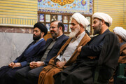 تصاویر / نشست جمعی از روحانیون با موضوع وقف در قزوین