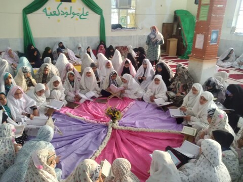 فعالیت تبلیغی طلاب مدرسه علمیه خواهران فاطمیه اروند کنار در اعتکاف
