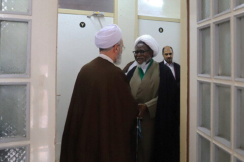 Photo/ Meeting honoring the personality of Sheikh Ibrahim Zakzaky with the presence of Ayatollah Arafi in Qom